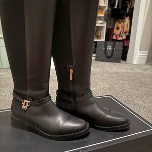 Black Leather Women's Boots